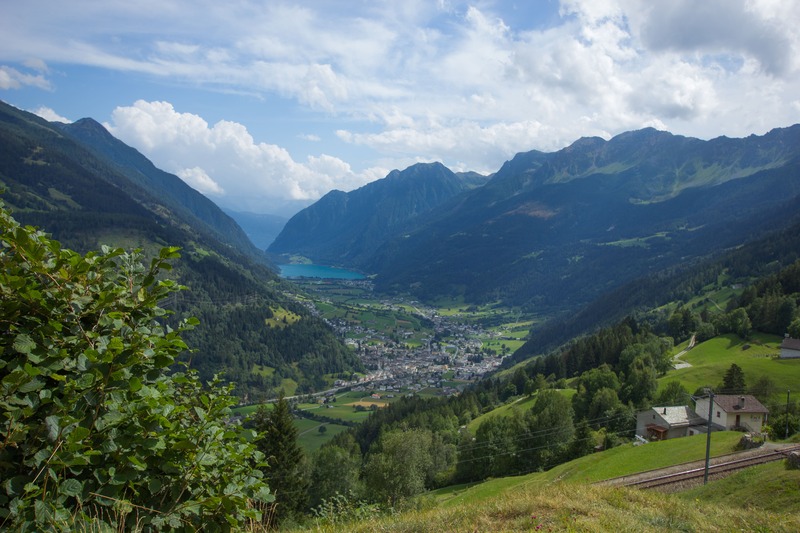 Poschiavo, natura vista dall'alto