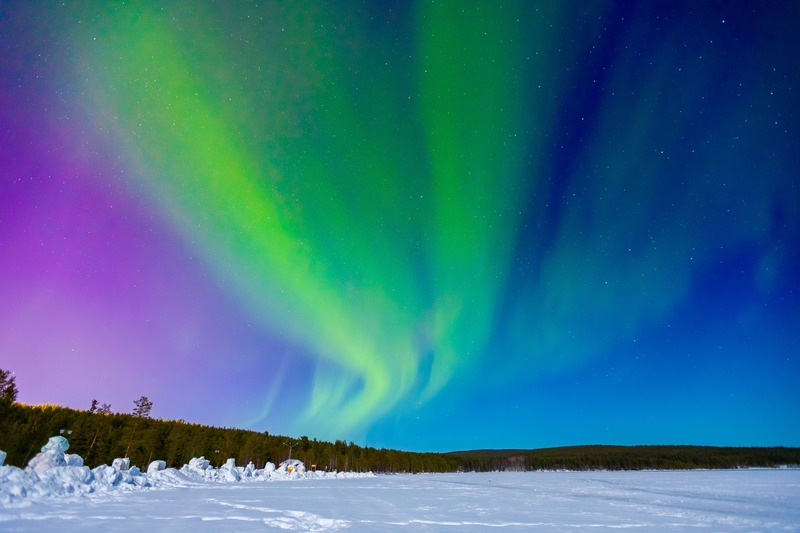 Lapponia aurora boreale