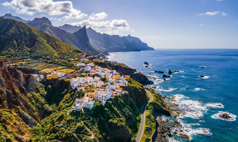 Canarie, Tenerife visuale dall'alto